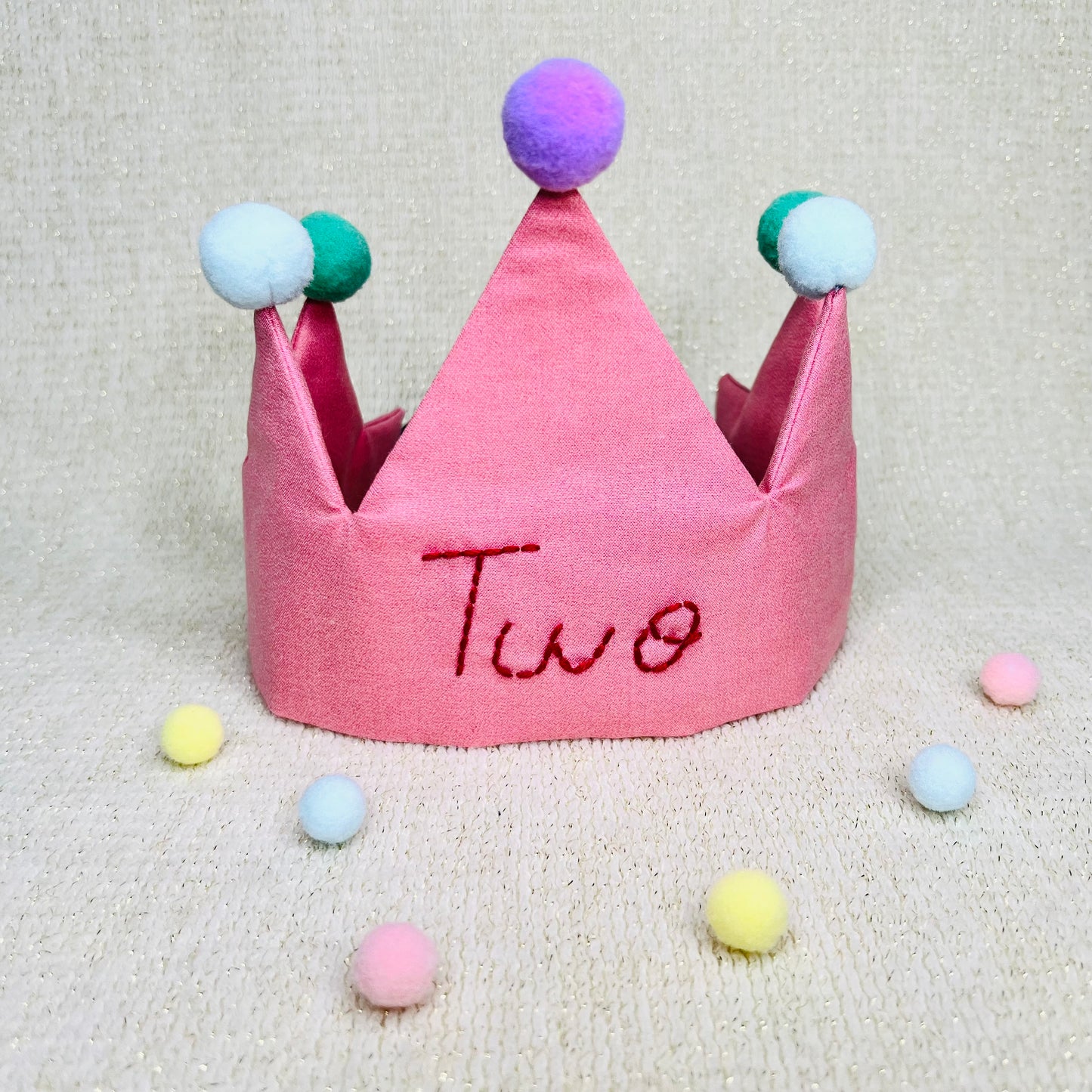 Baby Pink Custom Birthday Crown