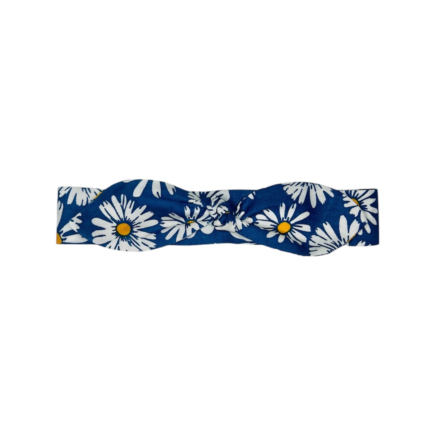 Bunny Bow Headband - Blue Floret Design