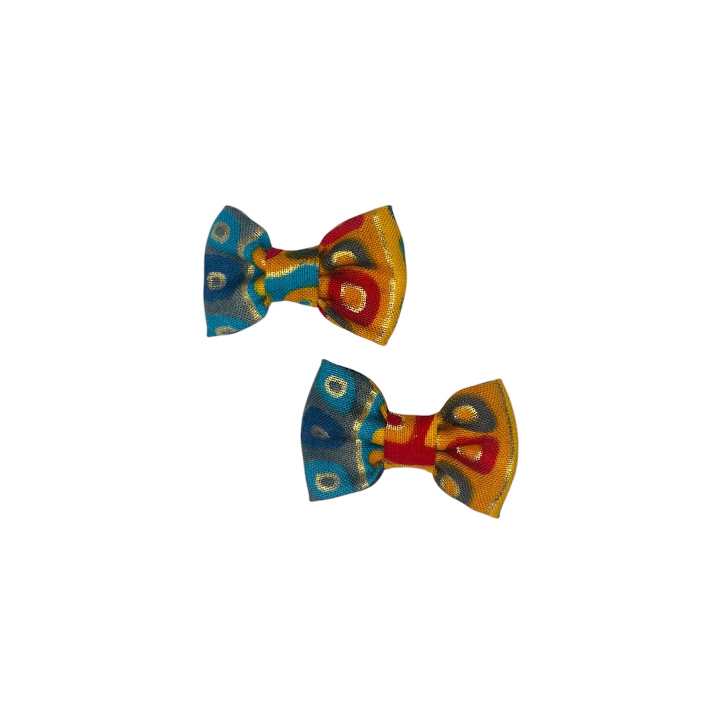 Mini Classic Bow Pigtail Set - Sunshine