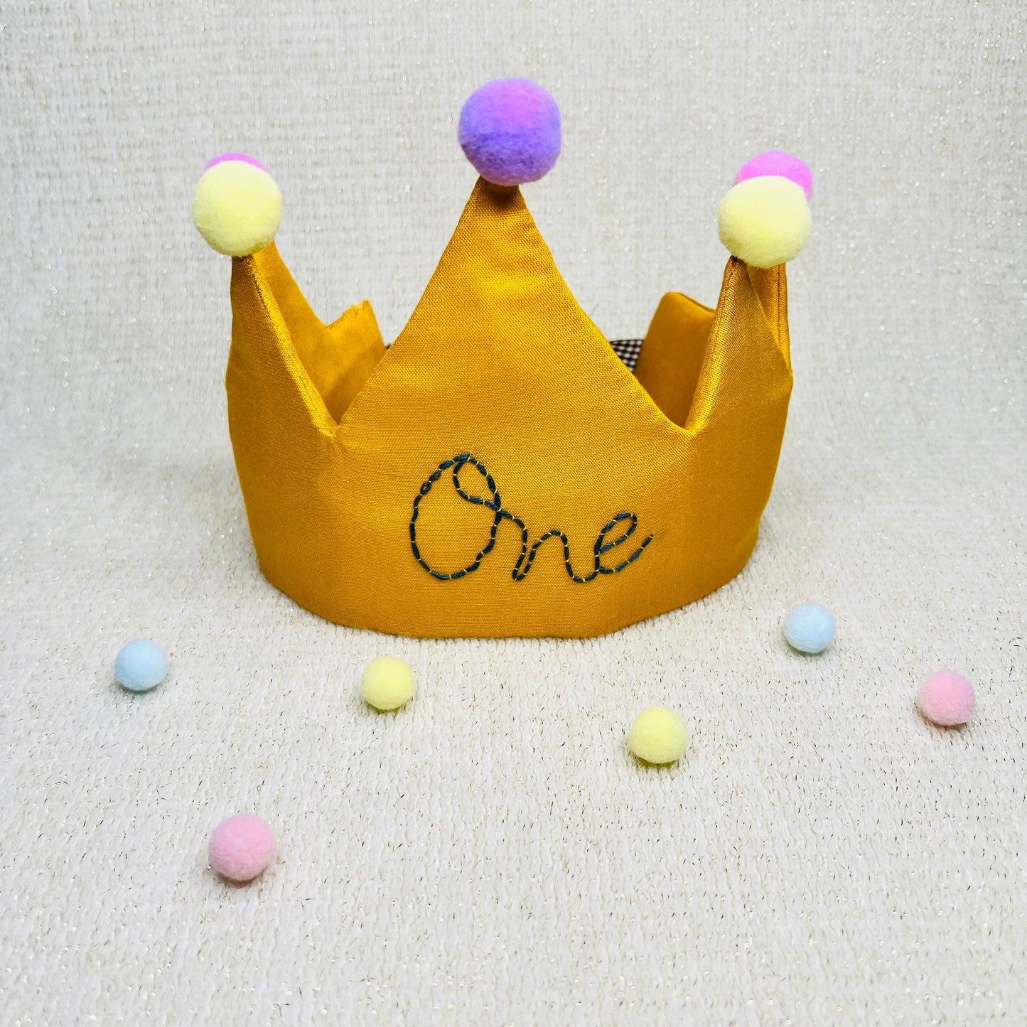 Sunset Yellow Custom Birthday Crown